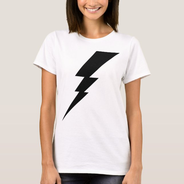 Black Flash Lightning Bolt Women's T-Shirt (Front)