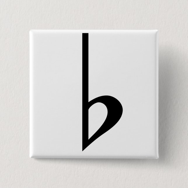 Black Flat Back Brooch Pin (Front)