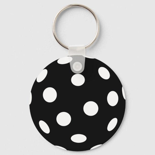 Black Floorball Key Ring (Front)