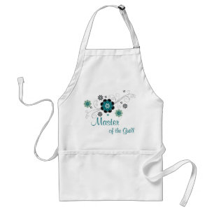 Black Floral Apron