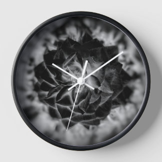 Black Flower Clock