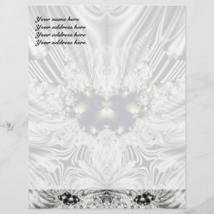 Black Flower Customised Letterhead