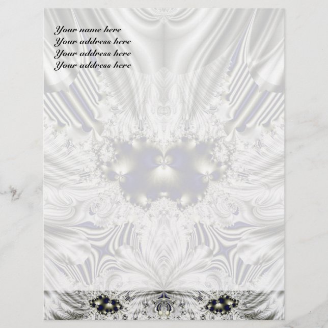 Black Flower Customised Letterhead (Front)