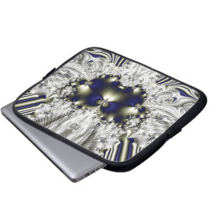 Black Flower Laptop Sleeve