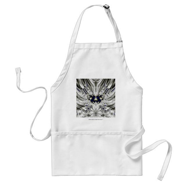 Black Flower Standard Apron (Front)