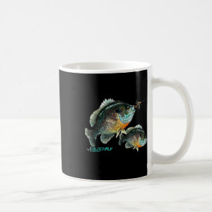 Black Fly Bluegill Fishing Shirts Panfish Jigs Coffee Mug