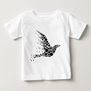 Black Flying Bird Baby T-Shirt