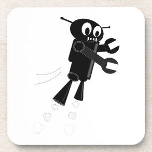 Black Flying Robot Coaster