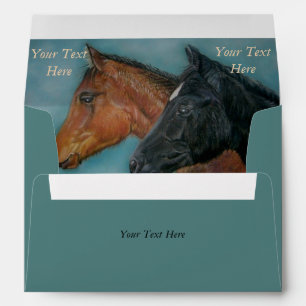 black foal chestnut foal baby horses envelopes