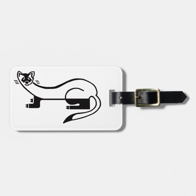  Black-footed FERRET- Animal lover- Nature -  Luggage Tag (Front Horizontal)