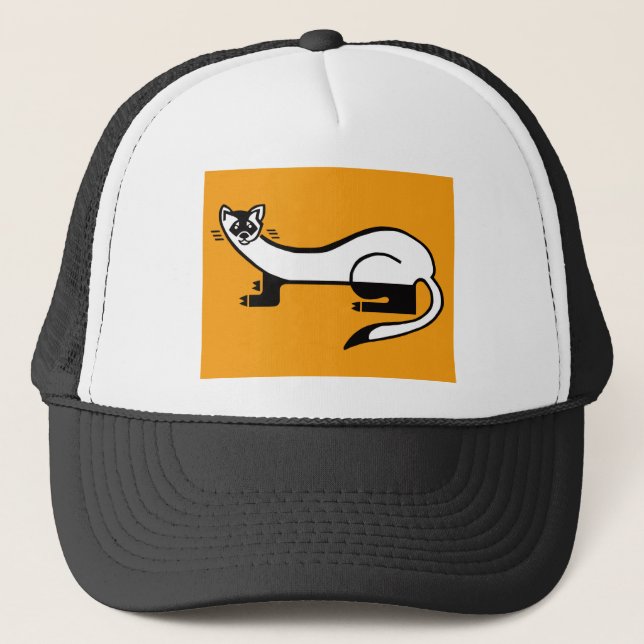 Black-footed FERRET- Wildlife warrior - Nature - Trucker Hat (Front)
