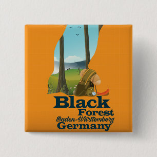 Black Forest - Baden-Württemberg - Germany 15 Cm Square Badge