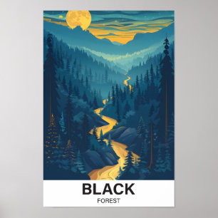 Black Forest Baden-Württemberg Germany Travel Poster