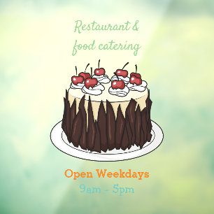 Black Forest cake cartoon illustration