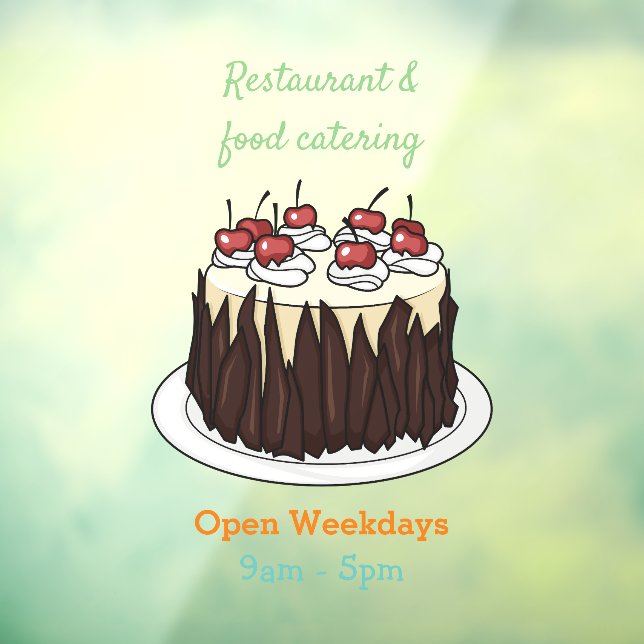 Black Forest cake cartoon illustration (Sheet 3)