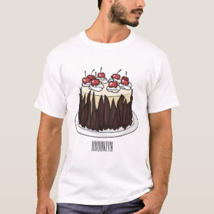 Black Forest cake cartoon illustration T-Shirt