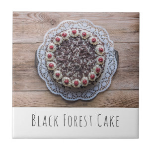 Black Forest Cake Gateau for Confectioners Ceramic Tile