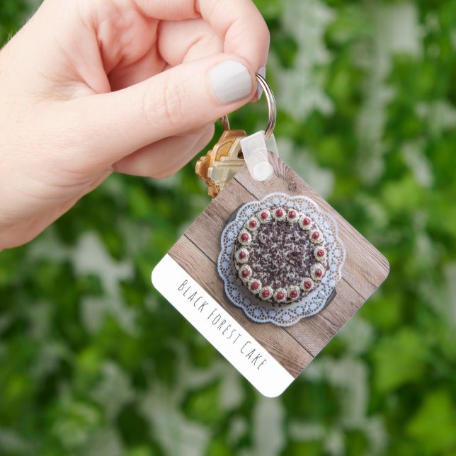 Black Forest Cake Gateau for Confectioners Key Ring (Hand)