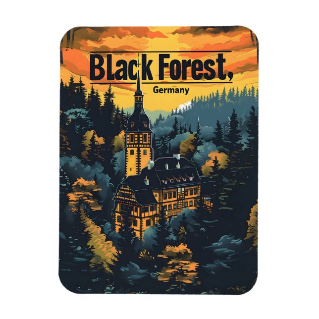 Black Forest Germany Magnet (Vertical)