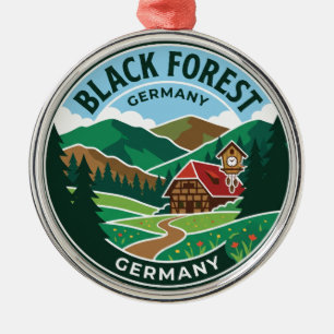 Black Forest Germany Metal Ornament