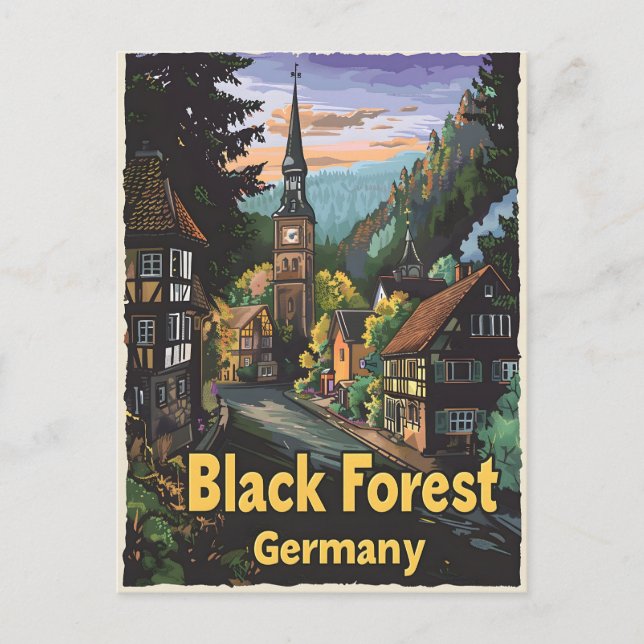 Black Forest Germany  Postcard (Front)