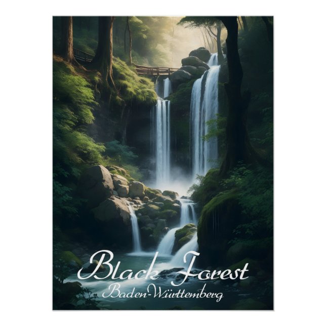 Black Forest Germany Travel Poster (Front)