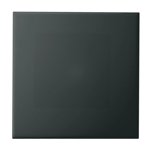 Black Forest Green Solid Colour Ceramic Tile (Front)