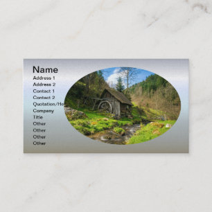 Black Forest Grist Mill Germany Business Card