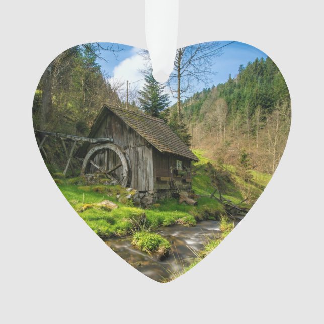 Black Forest Grist Mill Germany Ornament (Front)