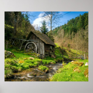 Black Forest Grist Mill Germany Poster