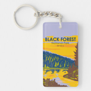 Black Forest National Park Germany Vintage  Key Ring