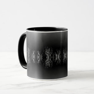 Black Forest Tree Branches Mystic Glow BW Mug