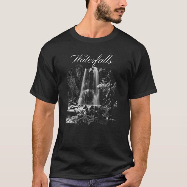 Black Forest winter mountains T-Shirt (Front)