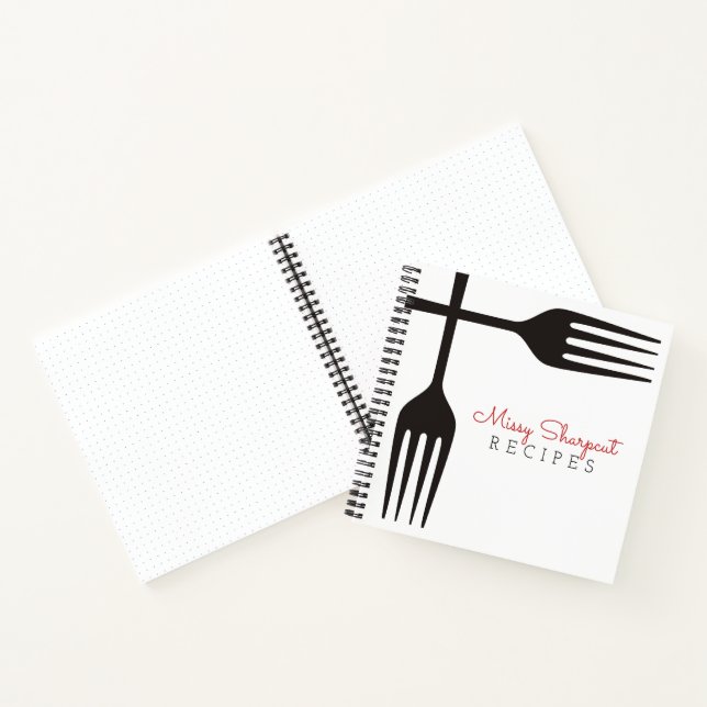 black forks personal cookbook recipe notebook (Inside)