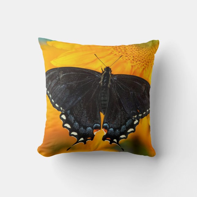 Black Form Of Eastern Tiger Cushion (Front)