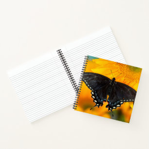 Black Form Of Eastern Tiger Notebook