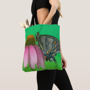 Black Form Of Eastern Tiger Swallowtail Tote Bag