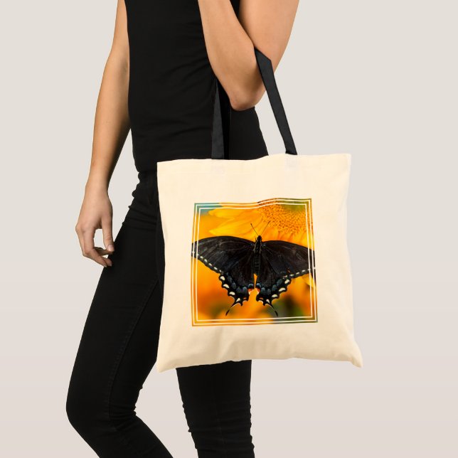 Black Form Of Eastern Tiger Tote Bag (Front (Product))