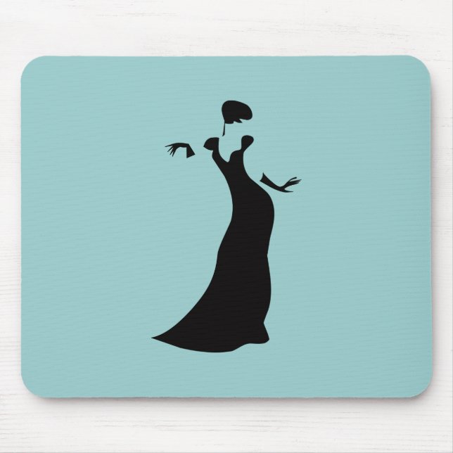 Black Formal Dress Mouse Pad (Front)