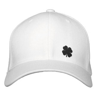 Black  Four Leaf Clover St. Patricks Day Hat