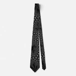 Black fractal tie
