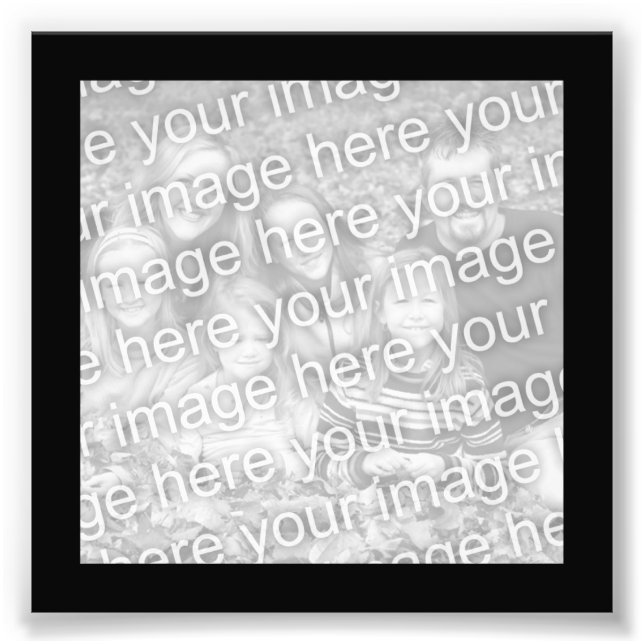 Black Frame Photo Print (Front)