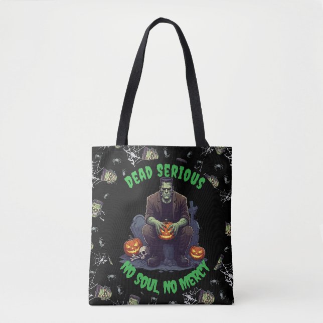 🖤 Black Frankenstein Halloween Tote bag (Front)