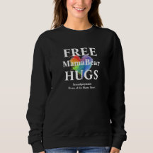 Black Free Hugs Sweatshirt - no hood