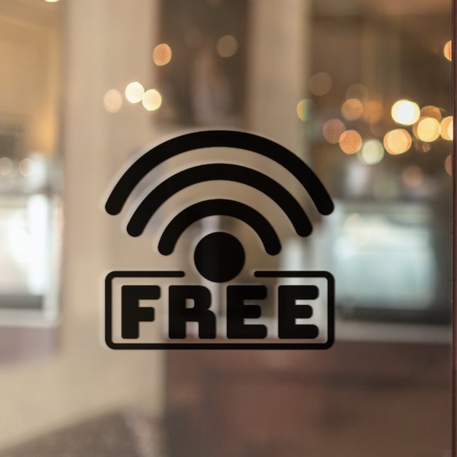 Black Free WIFI Workspace Coffee Shop (Creator Uploaded)