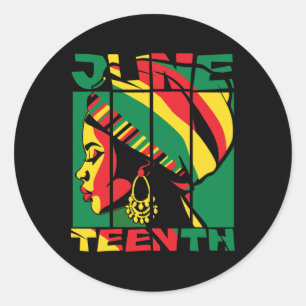 Black Freedom Juneteenth Black Pride Women1 Classic Round Sticker