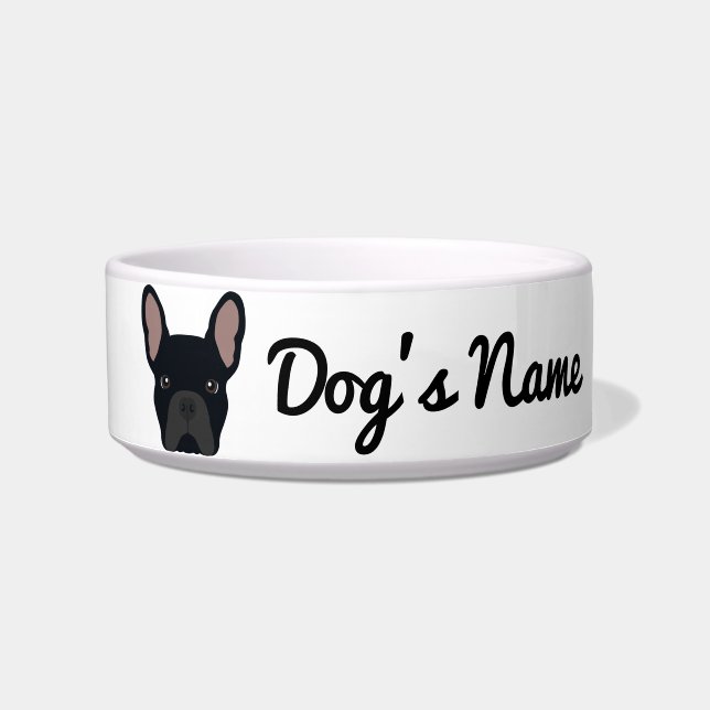 Black French Bulldog Bowl (Front)