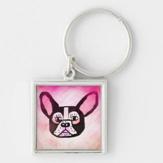 Black French Bulldog Key Chain