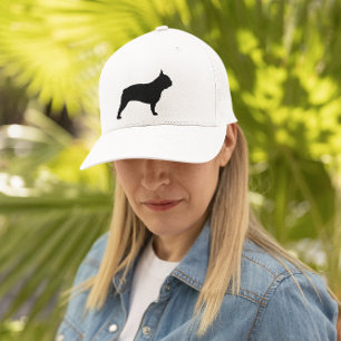 Black French Bulldog Silhouette Frenchie Dog Trucker Hat