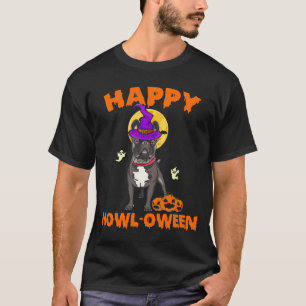 Black French Bulldog Witch Costume Dog Lover Happy T-Shirt